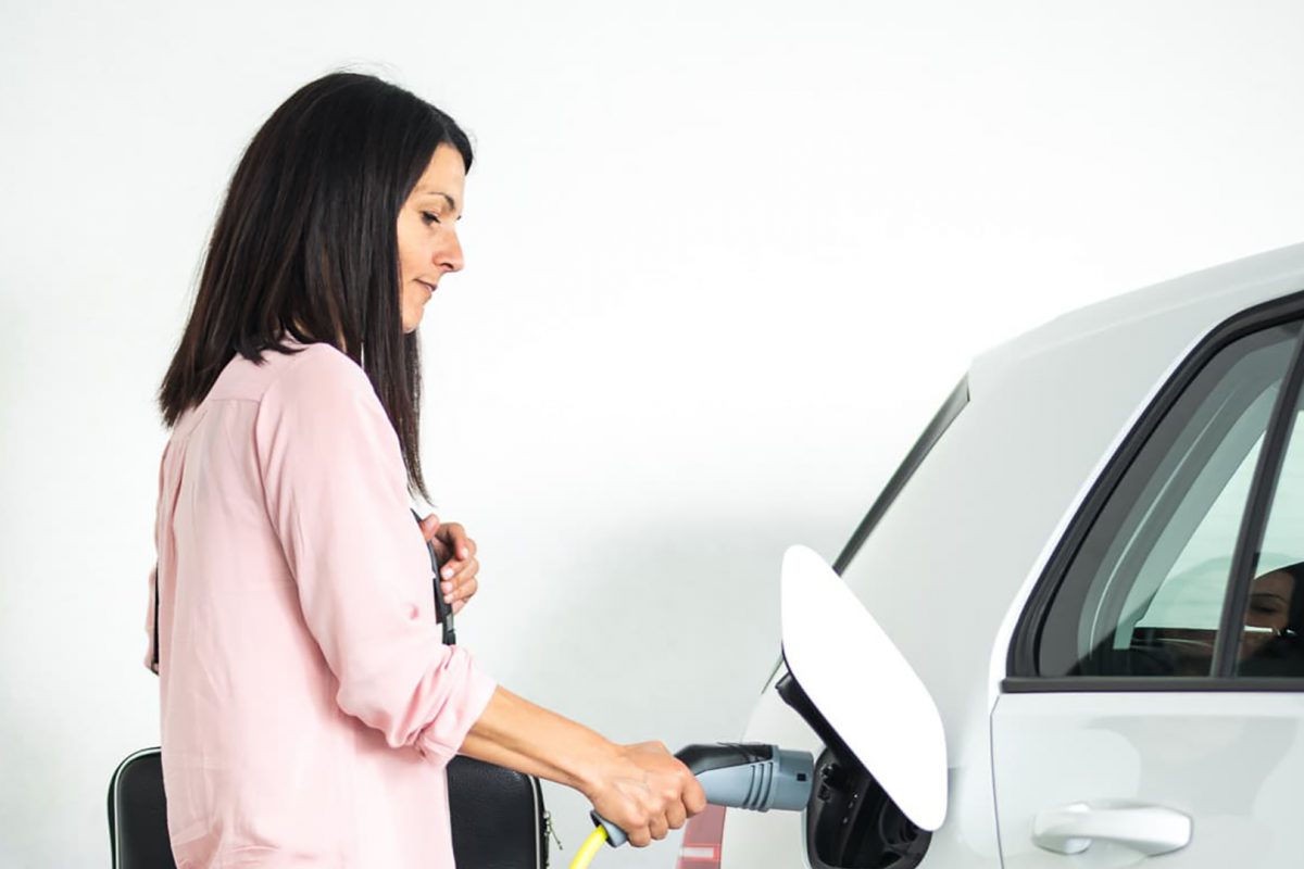 Residential Lady Charging Ev Home Residential Lady Charging Ev Home